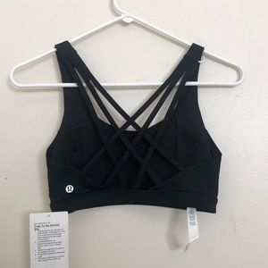 NWOT Lululemon Free to Be Serene Bra Black Size 6